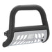 ARIES AL45-4006 Big Horn 4in. Black Aluminum Bull Bar; Select Silverado; Sierra 2500; 3500 HD - Truck Part Superstore