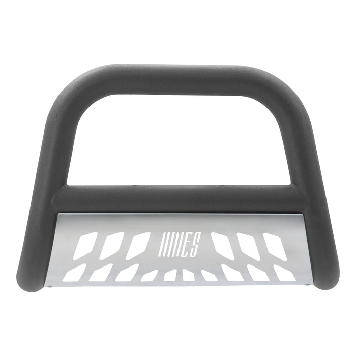 ARIES AL45-4006 Big Horn 4in. Black Aluminum Bull Bar; Select Silverado; Sierra 2500; 3500 HD - Truck Part Superstore