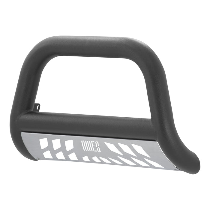 ARIES AL45-4012 Big Horn 4in. Black Aluminum Bull Bar; Select Chevrolet Silverado; GMC Sierra 15 - Truck Part Superstore