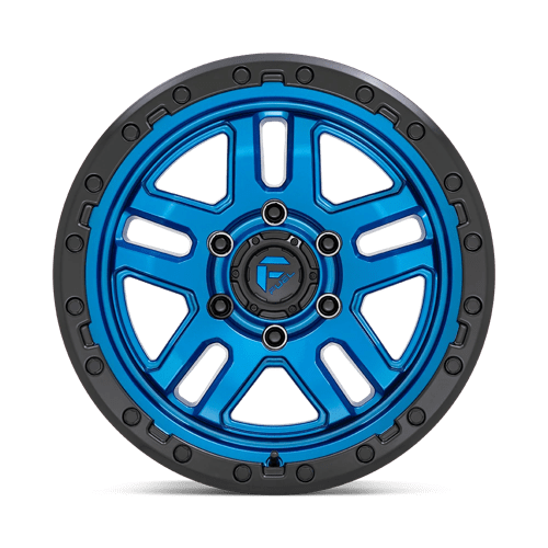 Fuel 1PC D79017907545 D790 17X9 5X5.0 BLUE BLK-LP -12MM - Truck Part Superstore