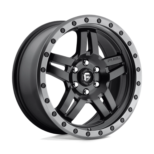 Fuel 1PC D55718809455 D557 18X8 6X120 MT-BLK-GBR 27MM - Truck Part Superstore