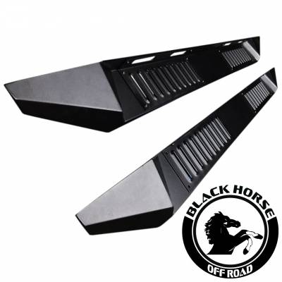 Black Horse Off Road AR-GMG379 Armour Heavy Duty Steel Running Boards - Truck Part Superstore