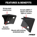 ARIES AR15800 ARIES AR15800 Jeep Wrangler JK Windshield Light Brackets; LEDs Sold Separately - Truck Part Superstore