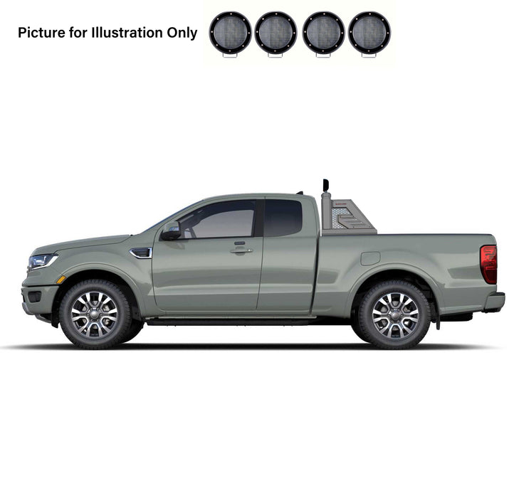 Black Horse Off Road AR2-07B-PLFB Armour II Roll Bar Kit - Truck Part Superstore