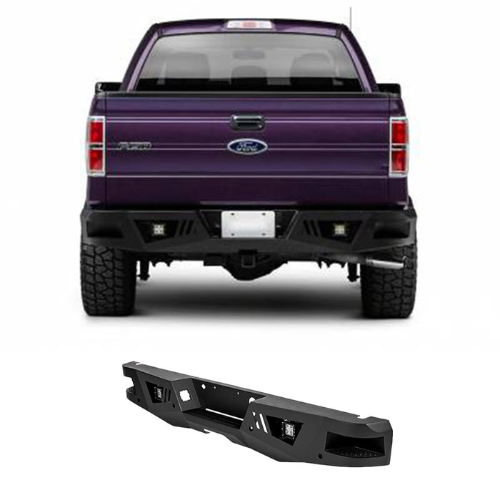 Black Horse Off Road ARB-F106-KIT Armour Heavy Duty Rear Bumper Kit - Truck Part Superstore