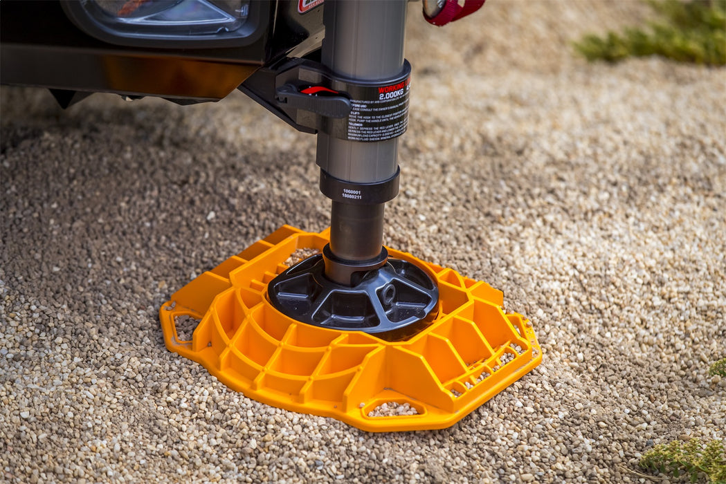 ARB 10100111 Jack Base; 15400 lbs. Load Capacity; High-Density Polyethylene; - Truck Part Superstore