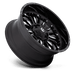 Fuel 1PC D79522009847 D795 22X10 6X135/5.5 G-BLK-MILL -18MM - Truck Part Superstore