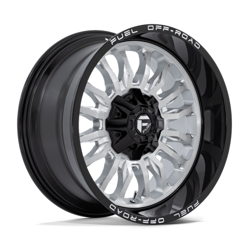 Fuel 1PC D79820009847 D798 20X10 6X135/5.5 SLVR-BRSH BLK-LP -18MM - Truck Part Superstore