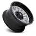 Fuel 1PC D79820009847 D798 20X10 6X135/5.5 SLVR-BRSH BLK-LP -18MM - Truck Part Superstore