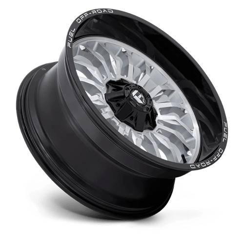 Fuel 1PC D79822009847 D798 22X10 6X135/5.5 SLVR-BRSH BLK-LP -18MM - Truck Part Superstore