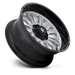 Fuel 1PC D79822009847 D798 22X10 6X135/5.5 SLVR-BRSH BLK-LP -18MM - Truck Part Superstore