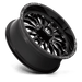 Fuel UTV D8212070A544 D821 20X7 4X156 G-BLK MILL 13MM - Truck Part Superstore
