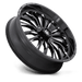 Fuel UTV D8212470A644 D821 24X7 4X137 G-BLK MILL 13MM - Truck Part Superstore