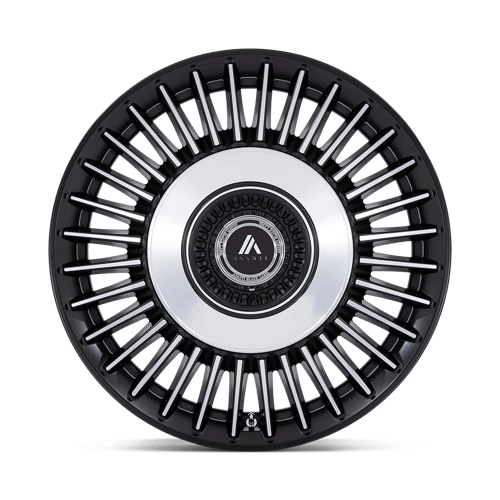Asanti Black AB040MD20905927 AB40 20X9 5X112/120 S-BLK BR-MCH-FC 27MM - Truck Part Superstore