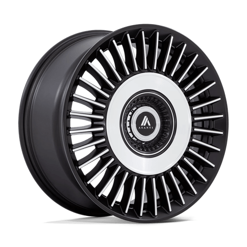 Asanti Black AB040MD20052245 AB40 20X10.5 5X4.25/112 S-BLK BR-MCH-FC 45MM - Truck Part Superstore