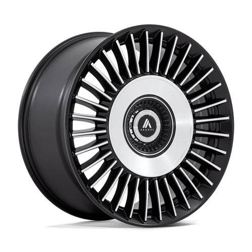 Asanti Black AB040MD22052018 AB40 22X10.5 5X115/120 S-BLK BR-MCH-FC 18MM - Truck Part Superstore