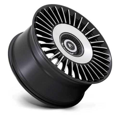 Asanti Black AB040MD22052018 AB40 22X10.5 5X115/120 S-BLK BR-MCH-FC 18MM - Truck Part Superstore