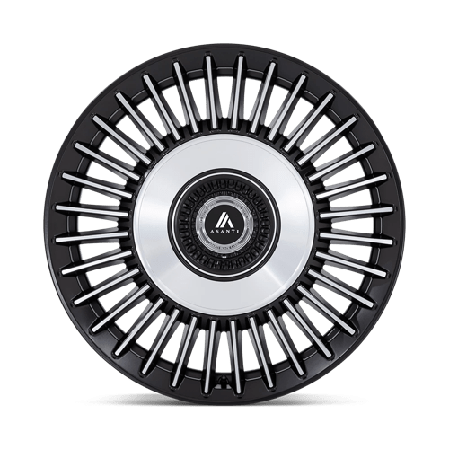 Asanti Black AB040MD22052018 AB40 22X10.5 5X115/120 S-BLK BR-MCH-FC 18MM - Truck Part Superstore