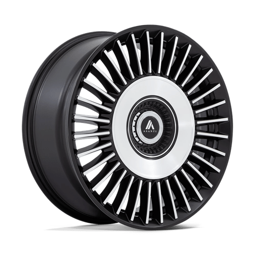 Asanti Black AB040MD22902015 AB40 22X9 5X115/120 S-BLK BR-MCH-FC 15MM - Truck Part Superstore