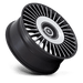 Asanti Black AB040MD22902015 AB40 22X9 5X115/120 S-BLK BR-MCH-FC 15MM - Truck Part Superstore