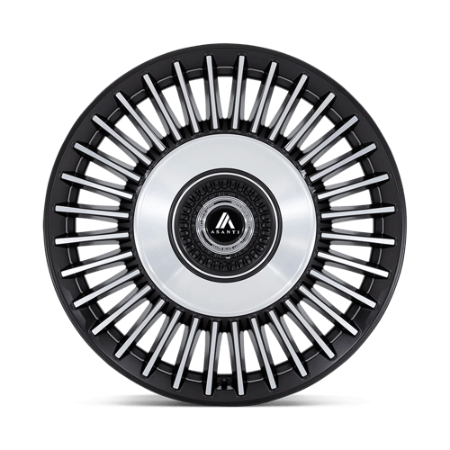 Asanti Black AB040MD22902015 AB40 22X9 5X115/120 S-BLK BR-MCH-FC 15MM - Truck Part Superstore