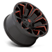 Fuel 1PC D78717859852 D787 17X8.5 6X135/5.5 M-BLK RD-MILL 14MM - Truck Part Superstore