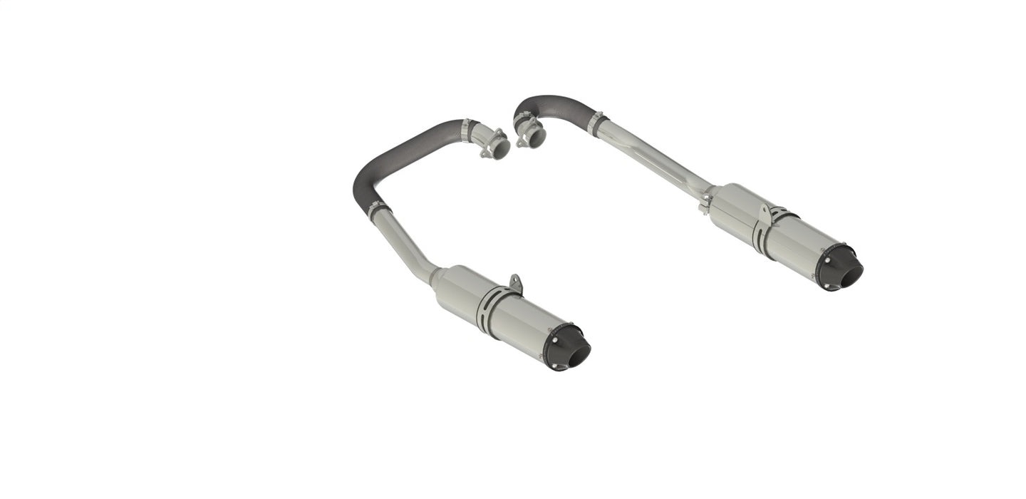 MBRP Exhaust AT-9514PT MBRP Performance Series 4" Polaris Complete Dual System Headers Back. - Truck Part Superstore