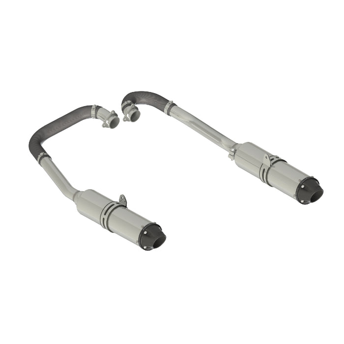 MBRP Exhaust AT-9514PT MBRP Performance Series 4" Polaris Complete Dual System Headers Back. - Truck Part Superstore
