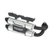MBRP Exhaust AT-9517PT MBRP Performance Series Polaris 4" Stacked Dual Slip-on System. - Truck Part Superstore