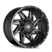AMERICAN TRUXX AT183-2170M-24 AT183 SPYDER BLACK/MILLED 20X10 8-170 -24mm 125.2mm - Truck Part Superstore