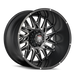 AMERICAN TRUXX AT184-24485M-76 AT184 DNA BLACK/MILLED 24X14 5-139.7 -76mm 87.1mm - Truck Part Superstore