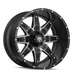 AMERICAN TRUXX AT185-22250M-44 AT185 LONESTAR BLACK/MILLED 22X12 5-150 -44mm 110.3mm - Truck Part Superstore