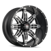 AMERICAN TRUXX AT185-2170BM-24 AT185 LONESTAR BLACK/MACHINED 20X10 8-170 -24mm 125.2mm - Truck Part Superstore