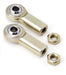 Lokar ATA-6903 Rod Ends; Pair; 1/4 in.-28 Thread; w/Nut; - Truck Part Superstore