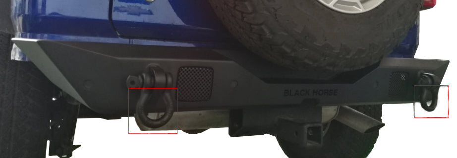 Black Horse Off Road ATC-JL18 Armour Heavy Duty Rear Bumper - Truck Part Superstore