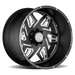 AMERICAN TRUXX FORGED ATF1908-22281-44M ATF1908-221291M ORION (ATF1908) MATTE BLACK/MILLED 22X12  8x6.5/-44mm 125.2mm - Truck Part Superstore
