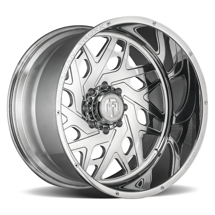 AMERICAN TRUXX FORGED ATF1909-24478-76P ATF1909-241497P ARIES (ATF1909) POLISHED 24X14  8x180/-76mm 124.2mm - Truck Part Superstore