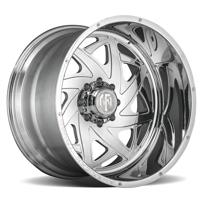 AMERICAN TRUXX FORGED ATF1910-22281-44P ATF1910-221291P KRONOS (ATF1910) POLISHED 22X12  8x6.5/-44mm 125.2mm - Truck Part Superstore