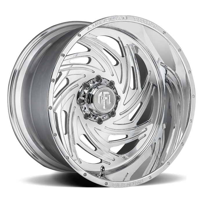AMERICAN TRUXX FORGED ATF1911-22281-44P ATF1911-221291P TWISTED (ATF1911) POLISHED 22X12  8x6.5/-44mm 125.2mm - Truck Part Superstore