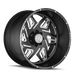 AMERICAN TRUXX FORGED ATF1908-24478-76M ATF1908-241497M ORION (ATF1908) MATTE BLACK/MILLED 24X14  8-180/-76mm 124.2mm - Truck Part Superstore