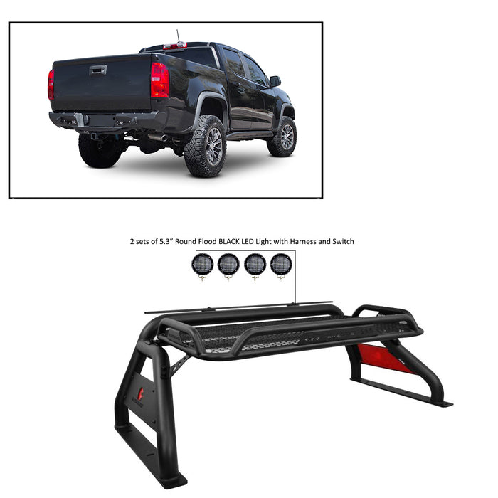 Black Horse Off Road ATRB-GMCOB-PLFB Atlas Roll Bar Kit - Truck Part Superstore