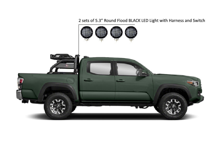 Black Horse Off Road ATRB6BK-PLFB Atlas Roll Bar Kit - Truck Part Superstore