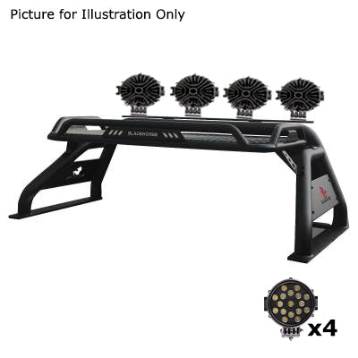 Black Horse Off Road ATRB7BK-PLB Atlas Roll Bar Kit - Truck Part Superstore