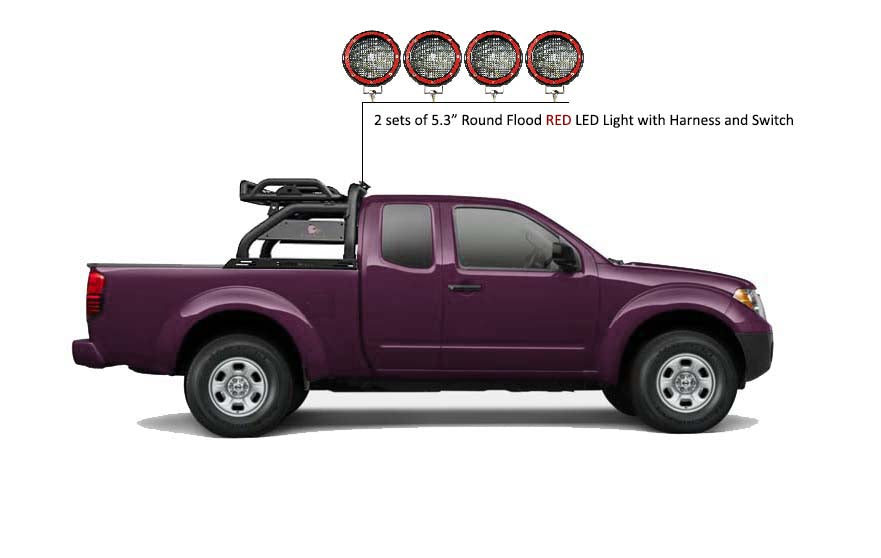 Black Horse Off Road ATRB7BK-PLFR Atlas Roll Bar Kit - Truck Part Superstore