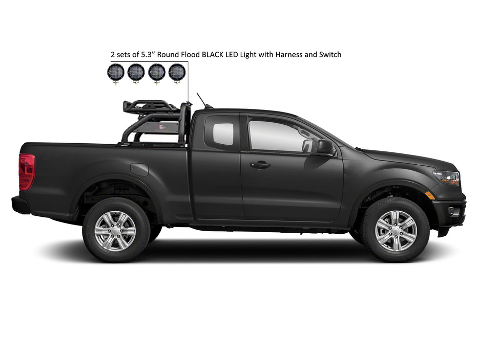 Black Horse Off Road ATRB8BK-PLFB Atlas Roll Bar Kit - Truck Part Superstore