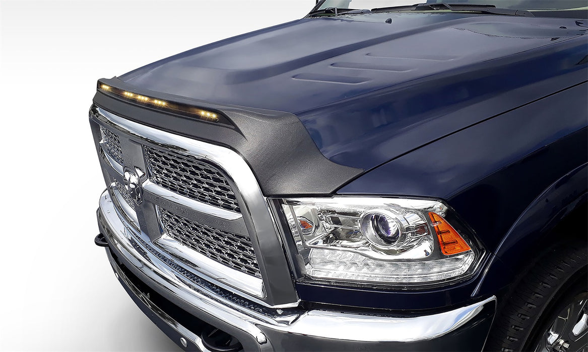 Auto Ventshade (AVS) 753004 Aeroskin LightShield™ Hood Protector; Black; Low Profile; - Truck Part Superstore