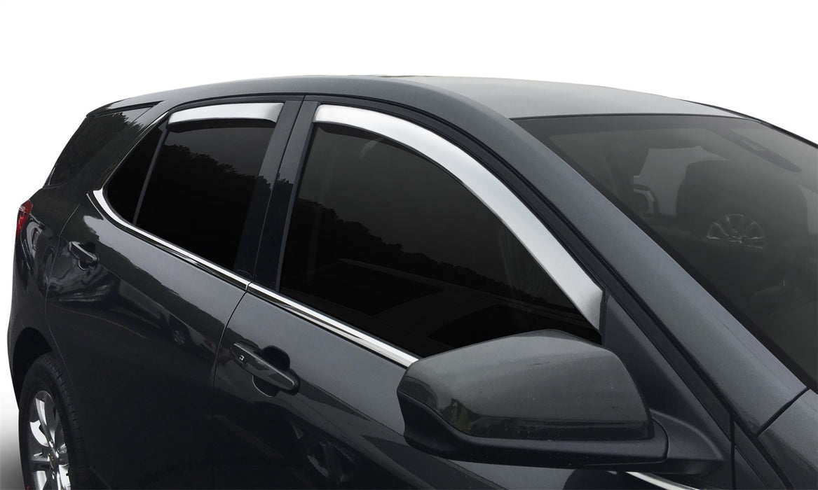 Auto Ventshade (AVS) 684332 Chrome Ventvisor™ Deflector 4 pc.; Outside Mount; - Truck Part Superstore