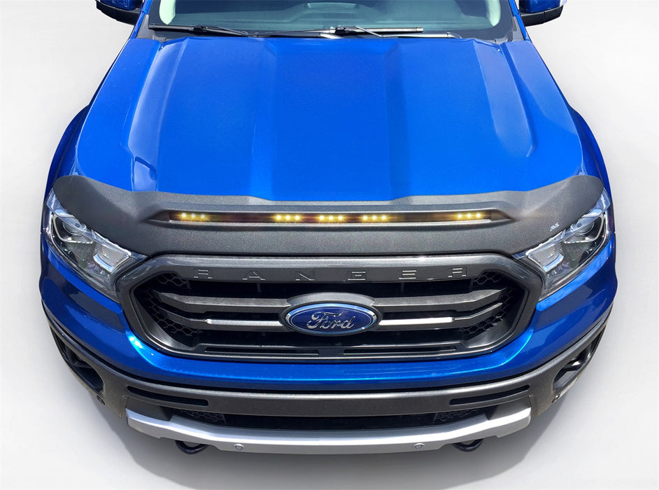 Auto Ventshade (AVS) 753166 Aeroskin LightShield™ Hood Protector; Black; Low Profile; - Truck Part Superstore