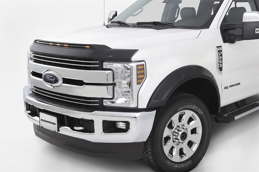 Auto Ventshade (AVS) 753135 Aeroskin LightShield™ Hood Protector; Black; Low Profile; - Truck Part Superstore