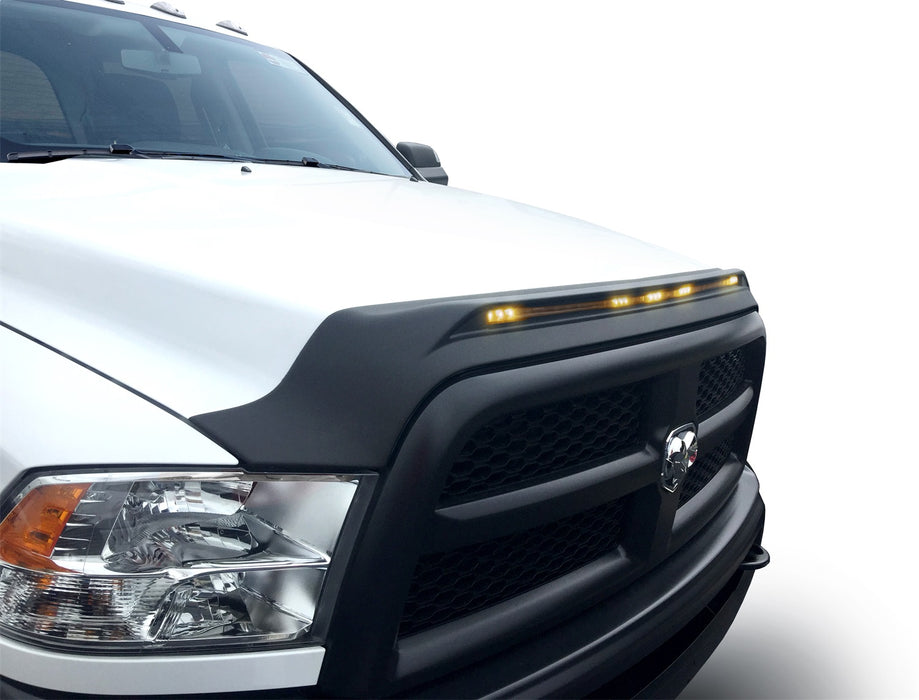 Auto Ventshade (AVS) 753051 Aeroskin LightShield™ Hood Protector; Black; Low Profile; - Truck Part Superstore